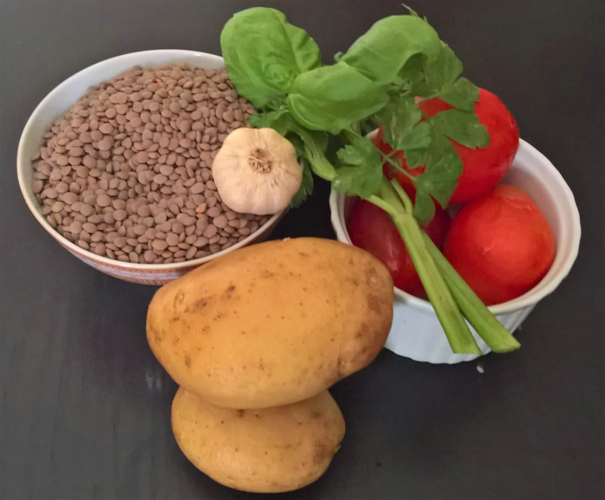 zuppa lenticchie e funghi